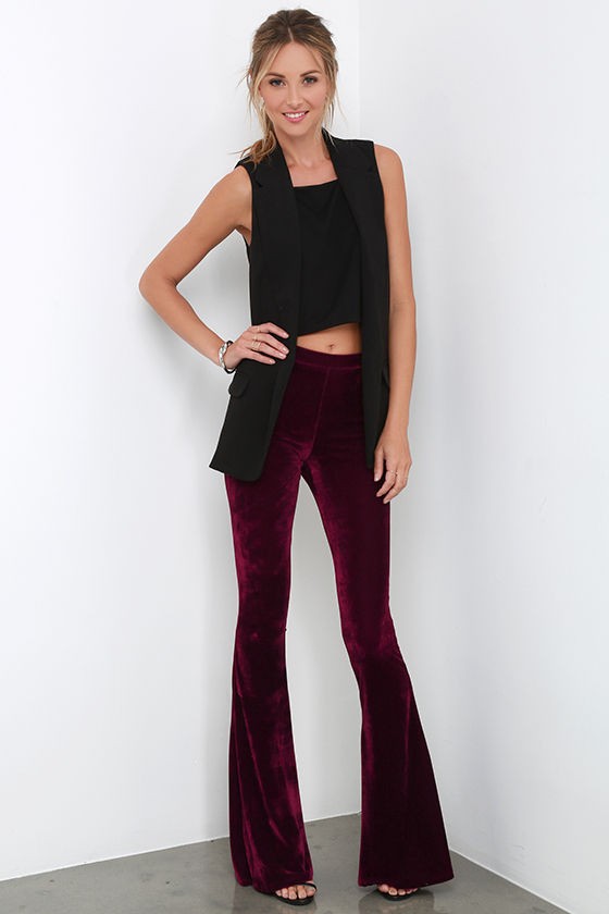 Pantalón Flare terciopelo