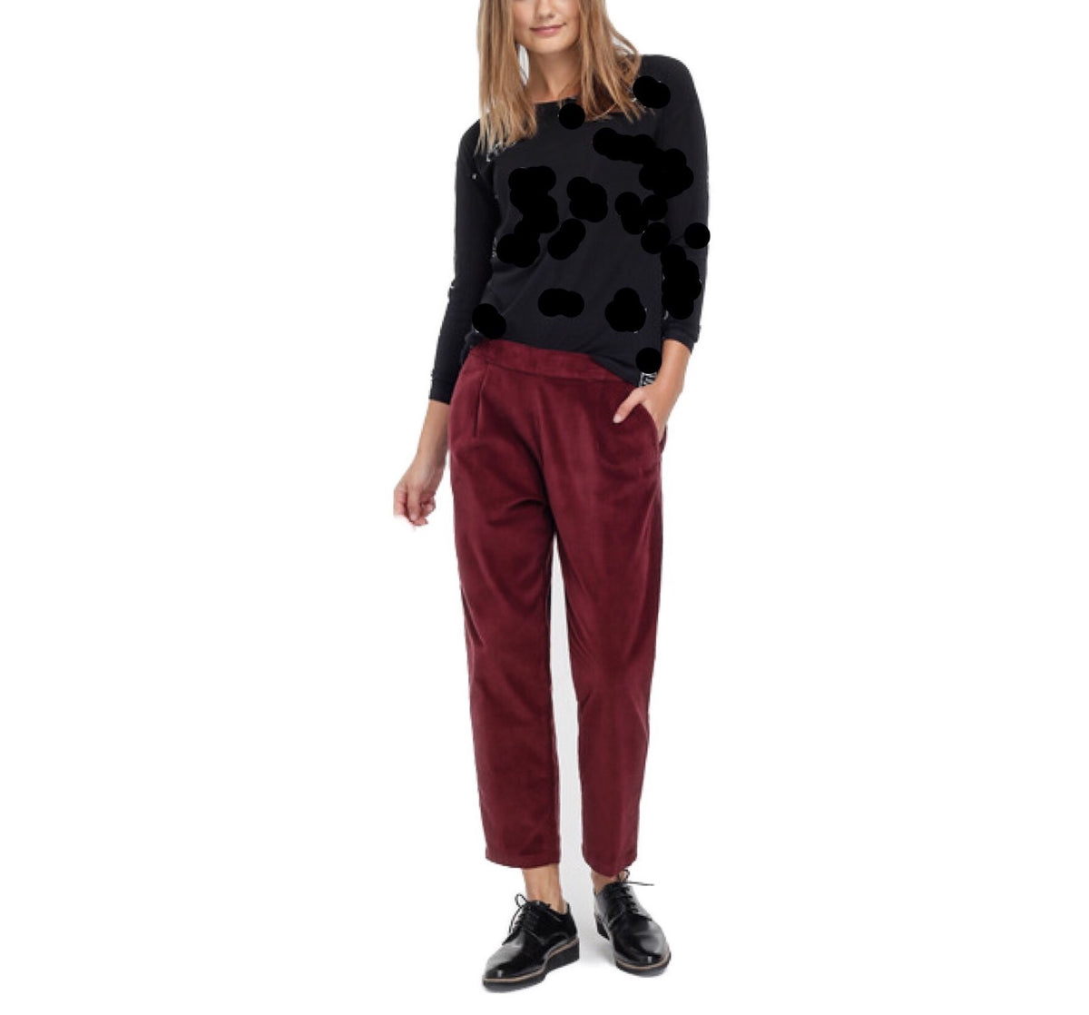 Pantalón de Pinzas Terciopelo